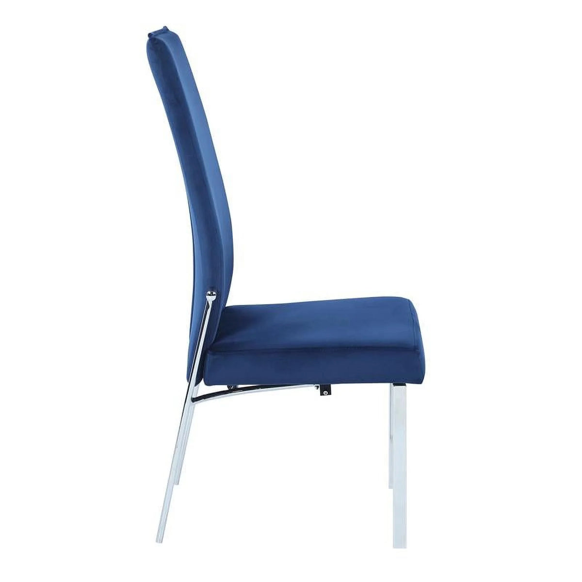 Dining Set with Glass Top Table & 4 Blue Chairs S553088