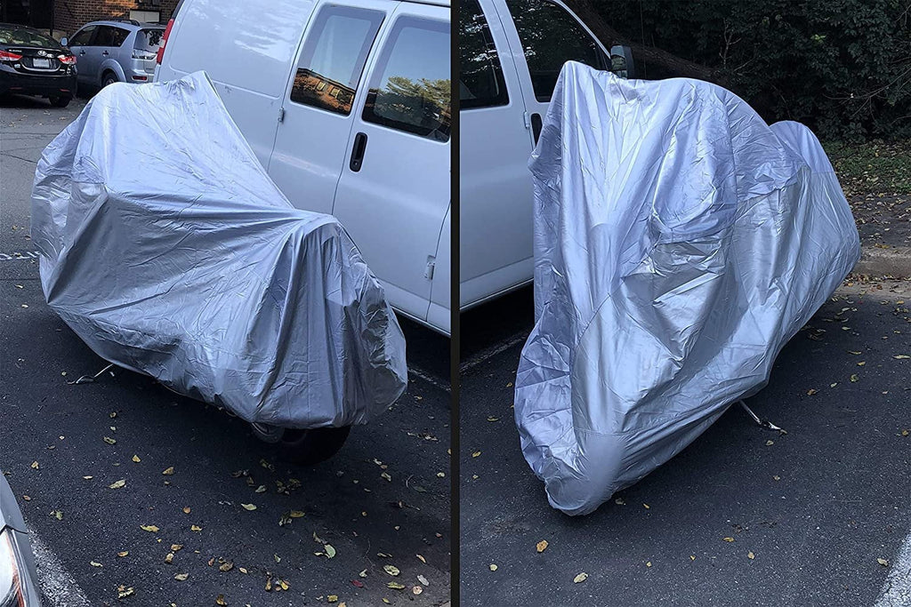 Motorcycle Cover for 1988 Vespa Px150e Scooter with Reinforced Securing Straps and Storage Bag A421228