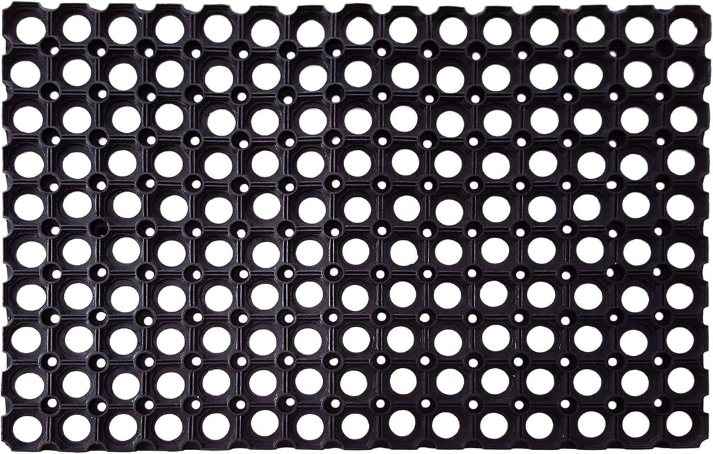 Interlocking Rubber Drainage Floor Mat 24 x 16 inches 12 Mats E581255