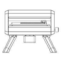 Portable Stainless Steel Gas Pizza Oven with 14" Pizza Stone T699098