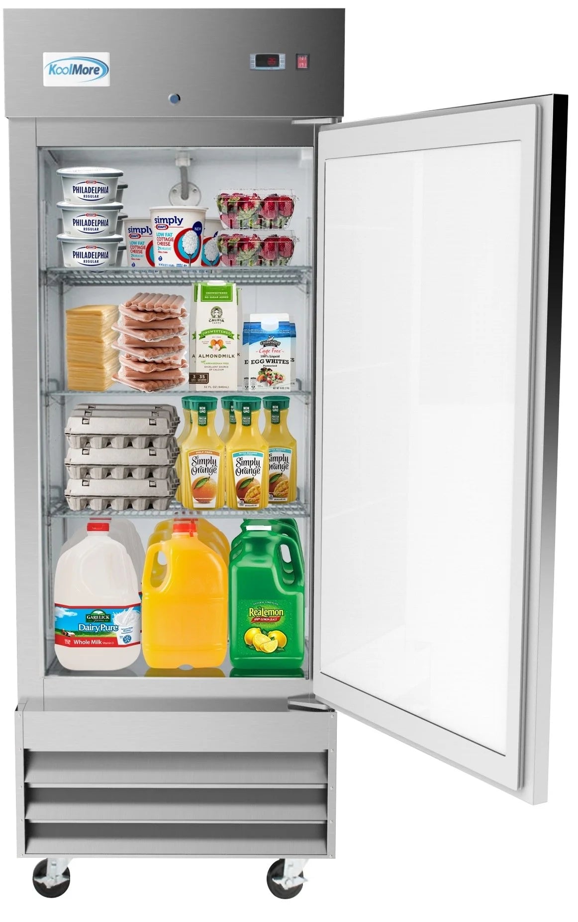 29 in. One-Door Reach-In Commercial Refrigerator 15.5 Cu. ft. E116