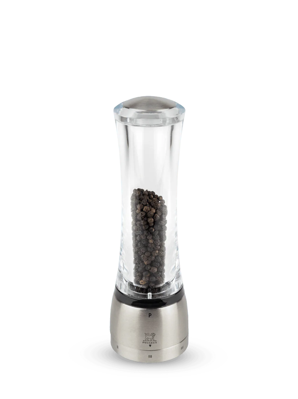 Acrylic Stainless Pepper Mill B9849