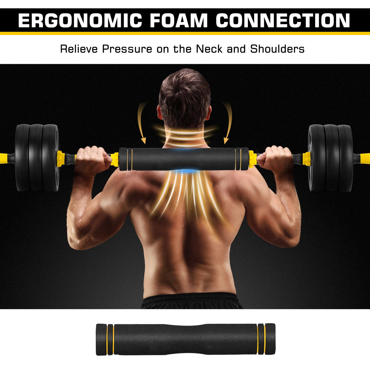 66 Lbs Adjustable Dumbbell Barbell Set K86072