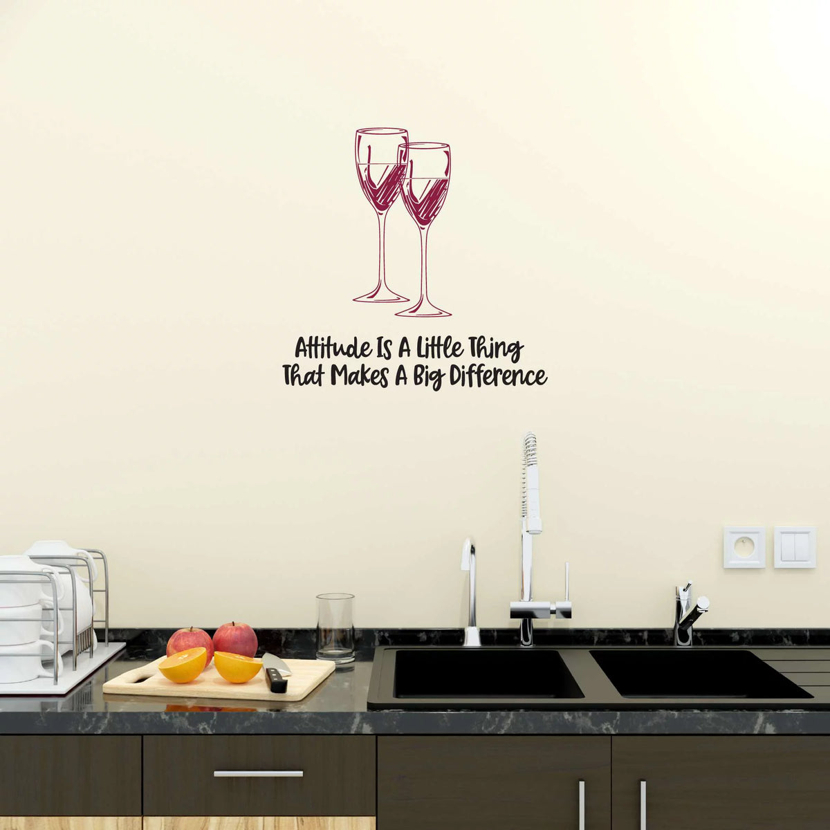 Wine Glasses Wall Decal Sticker 30 In X 30 In V150834