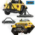 Front Winch Bumper and Rear Bumper with Assembled Tire Carrier D5909