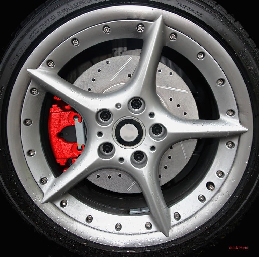 Red Powder Coated Semi-Loaded Caliper Assembly Pair Set M849