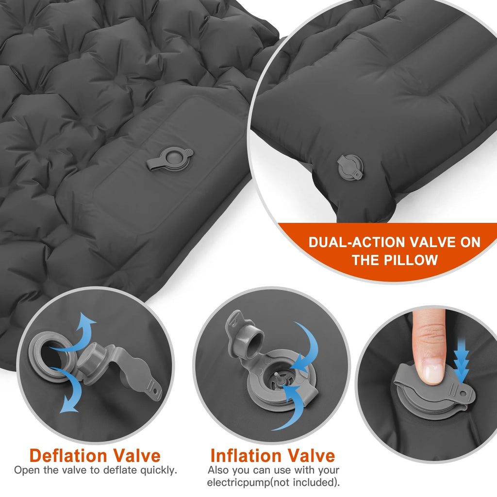 Ultralight Inflatable Camping Sleeping Pad with Built-in Pump Z98497