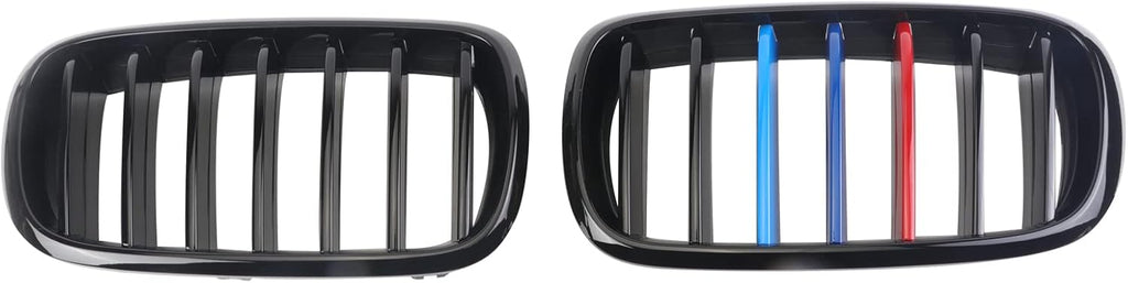 Gloss Black ABS Grills Pack of 2 T573