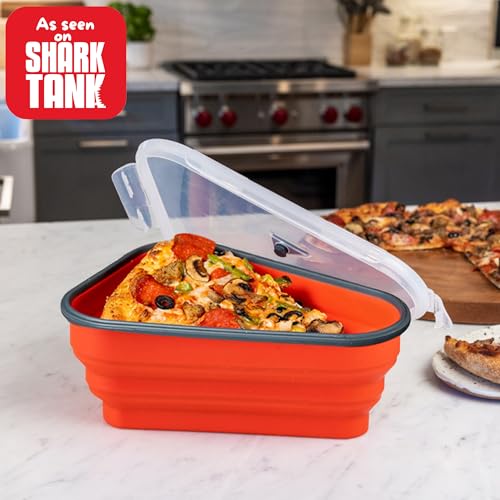 Reusable Pizza Storage Container with 5 Microwavable Serving Trays N807798