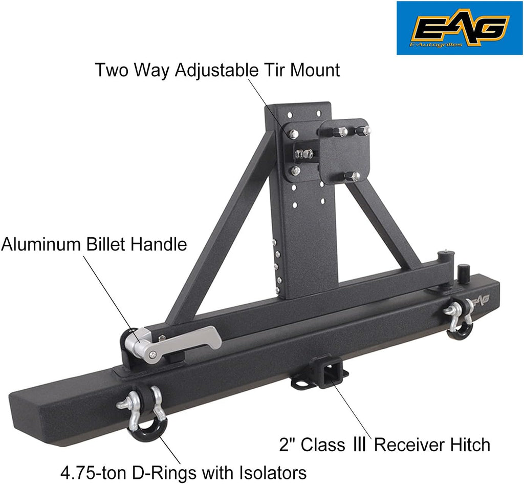 Front Winch Bumper and Rear Bumper with Assembled Tire Carrier D5909