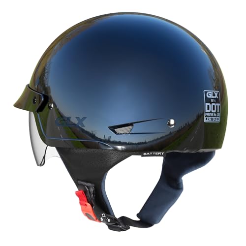 Matte Black Open Face Motorcycle Helmet K1857