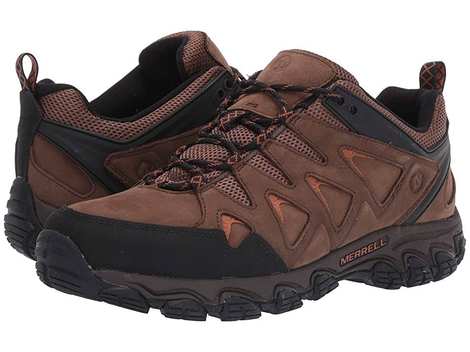 Men's Pulsate Leather Shoes, Size 12, Dark Earth H5075