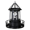 Black Solar Rotating Lighthouse Lawn Ornament B68553