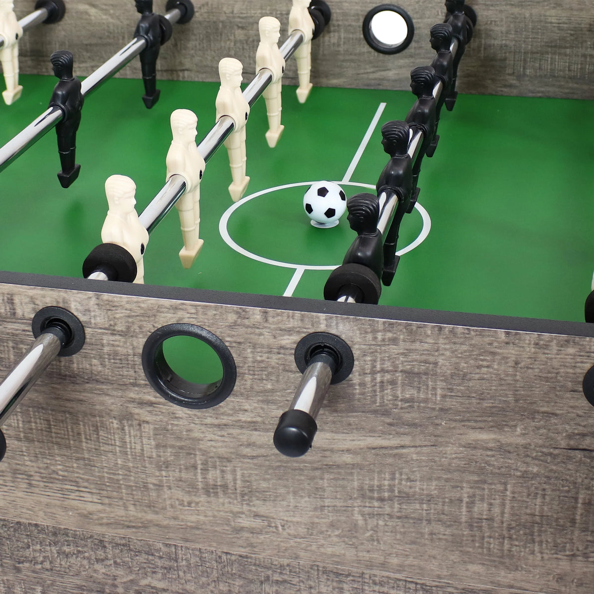 5-in-1 Multi-Game Table with Billiards, Push Hockey, Foosball, Ping Pong, and Basketball R931761