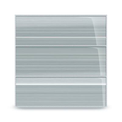 Heron Gray Glass Subway Tile Z349