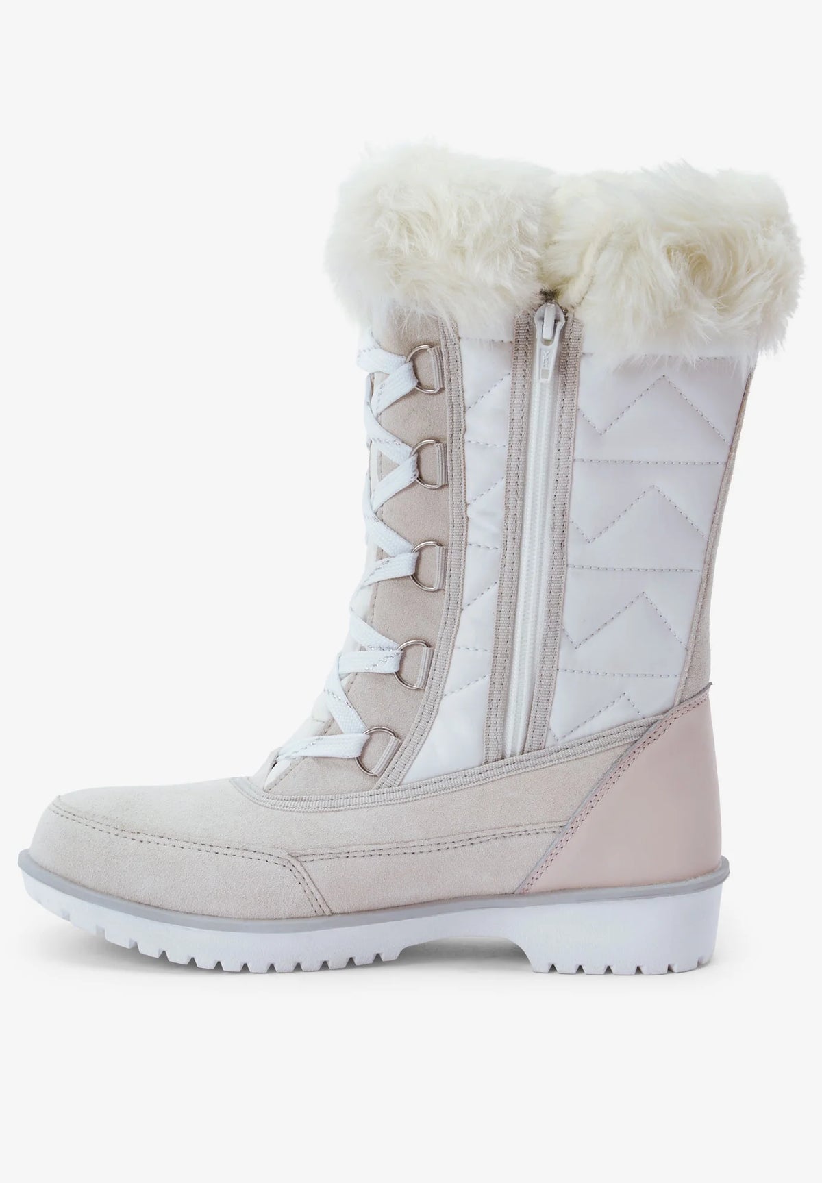 Tan Beige Waterproof Fleece Lining Winter Snow Boots N211