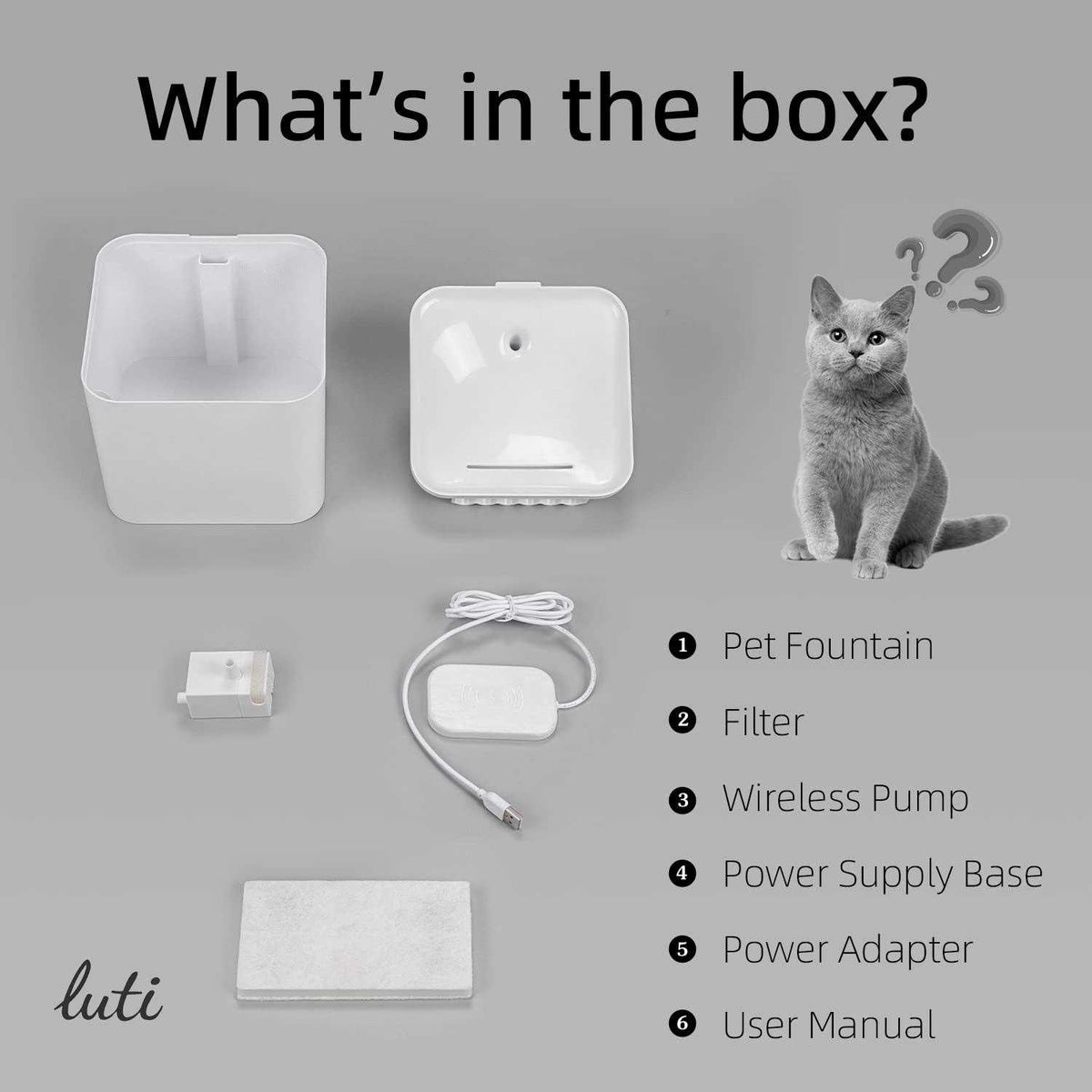 Wireless Cat Water Fountain I399