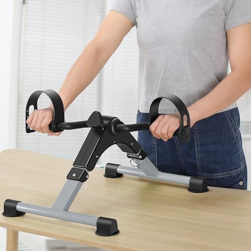 Under Desk Pedal Exerciser Mini Bike with LCD Display K478
