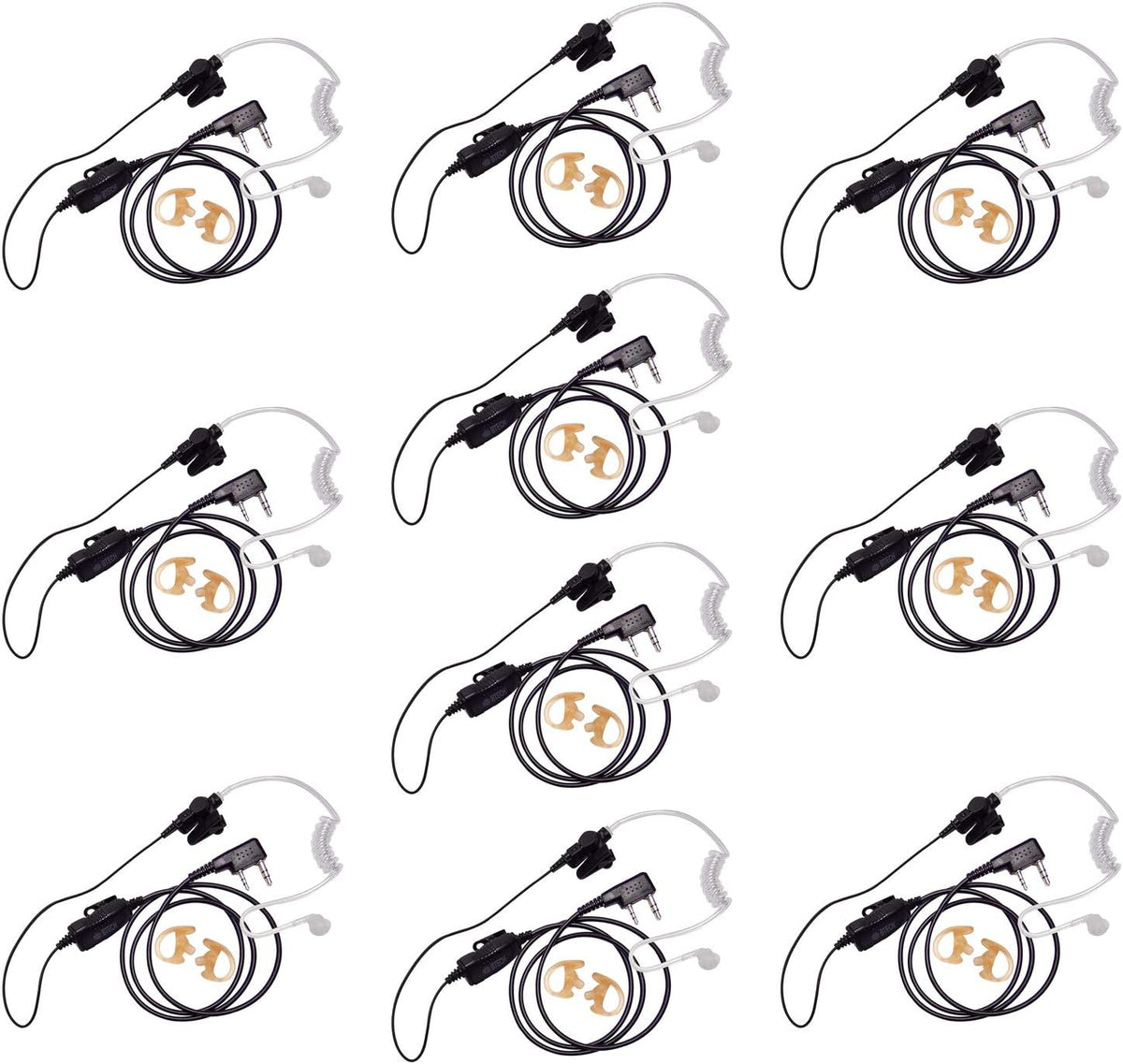 Noise Cancelling Earpiece with Microphone 10 Pack L256956