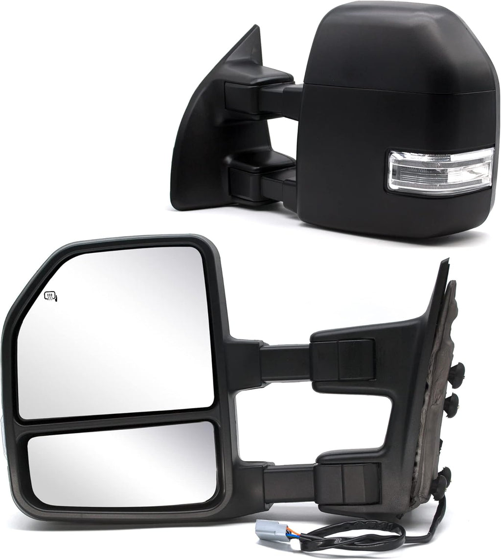 Black Power Heated Towing Mirrors R239