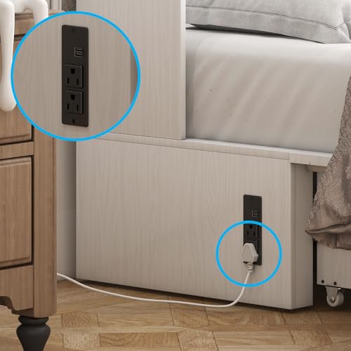 Queen Size Murphy Bed with Tri-Fold Mattress J2182
