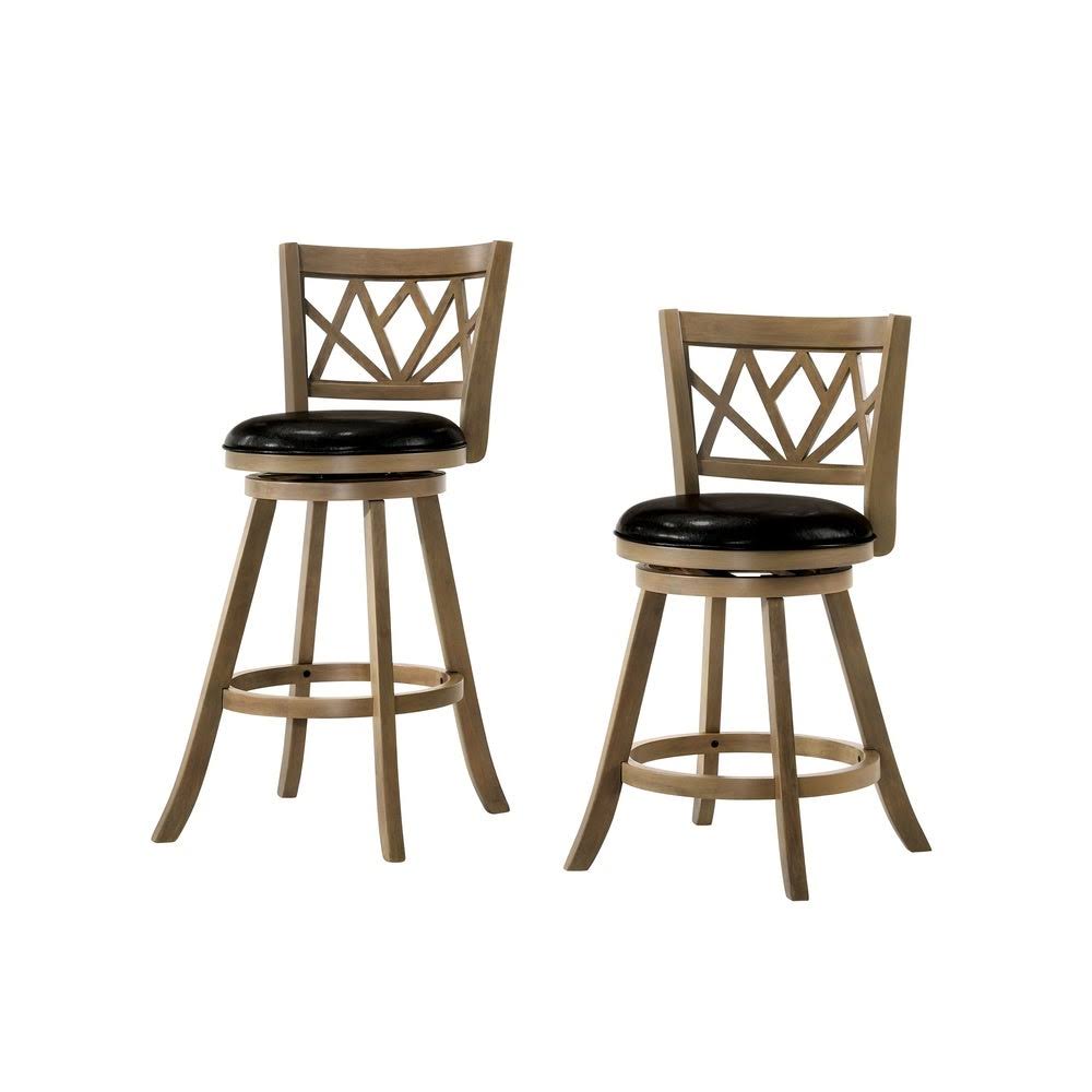 Brown Cherry Swivel Barstool C107