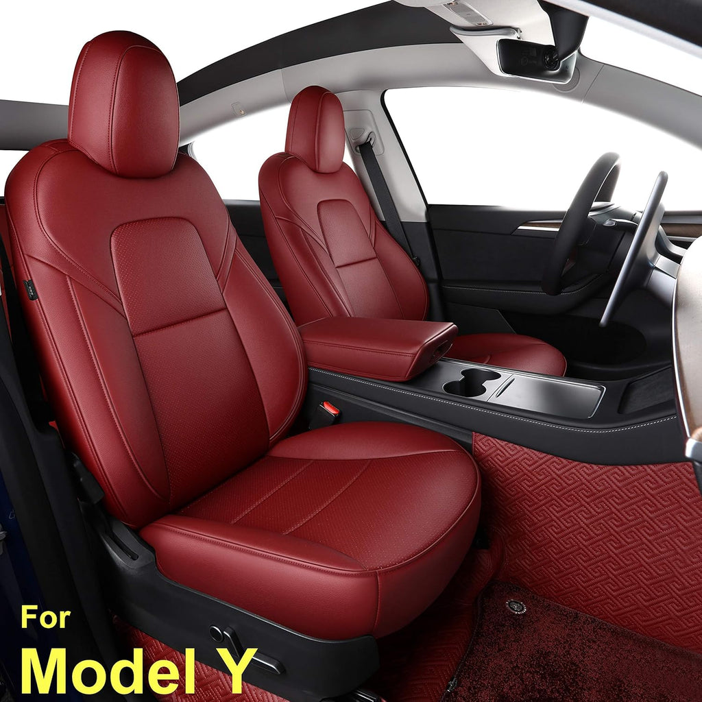 Synthetic Leather Car Seat Cushion Protector (Grey Y) O3512