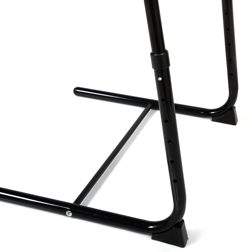 Set of 2 Black Adjustable Computer Table O64535