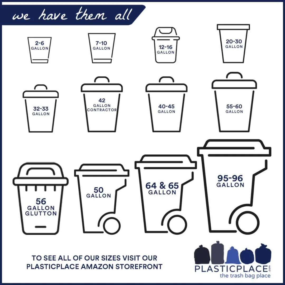 50 Count Black Trash Bags on Rolls T303
