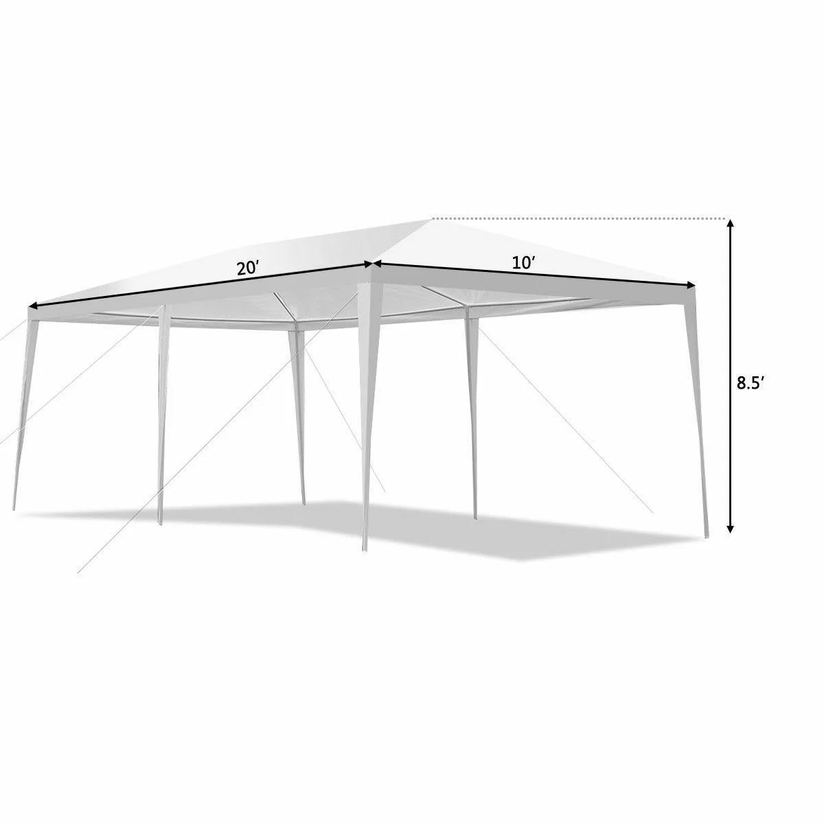 10'x20' Canopy Tent with 4 Sidewalls and Carry Bag I115296