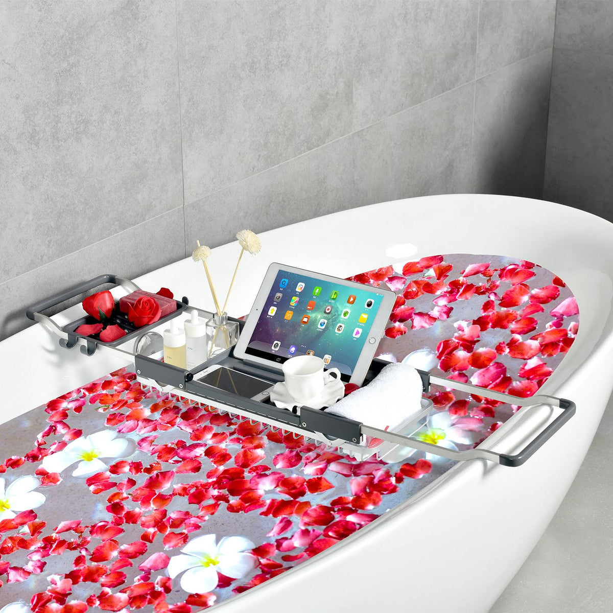 Aluminum Bathtub Caddy Tray L461
