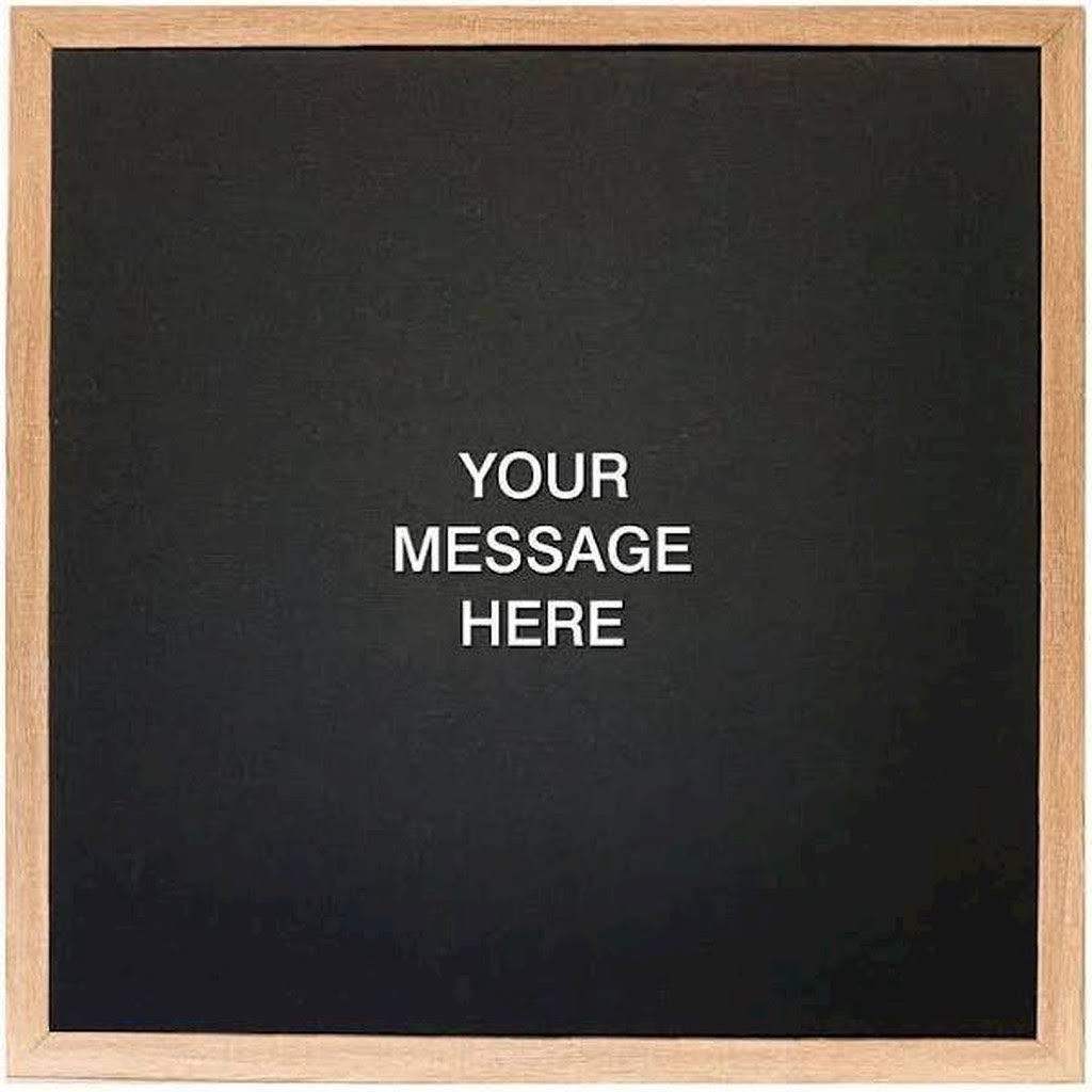 Ebony Magnetic Letter Board N90018
