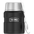 Black Stainless Steel Vacuum Insulated Food Jar With Spoon, 16 oz U3934