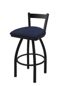 Black Wrinkle Finish Swivel Bar Stool H64721