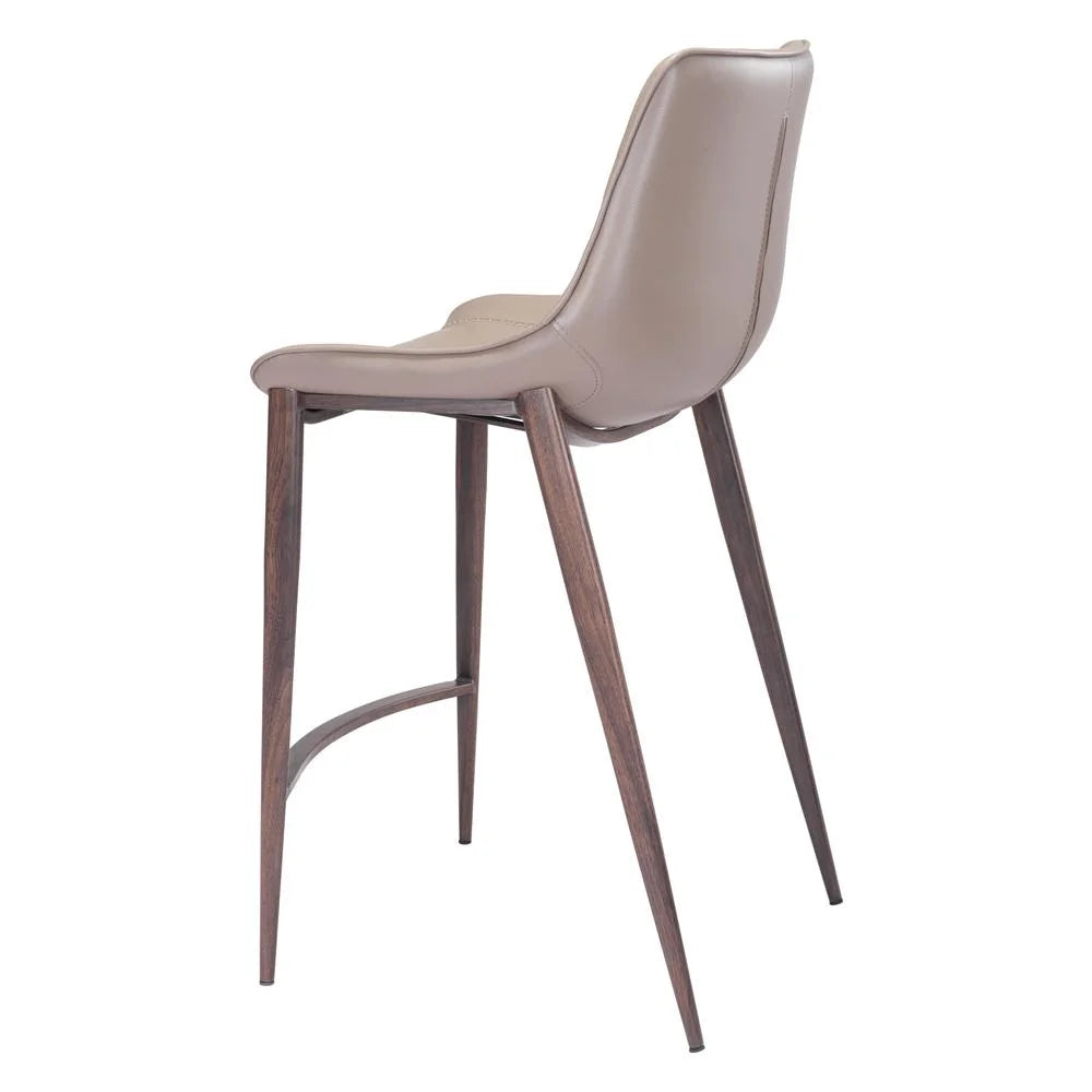 Gray Walnut Counter Chair Set of 2 Y365215