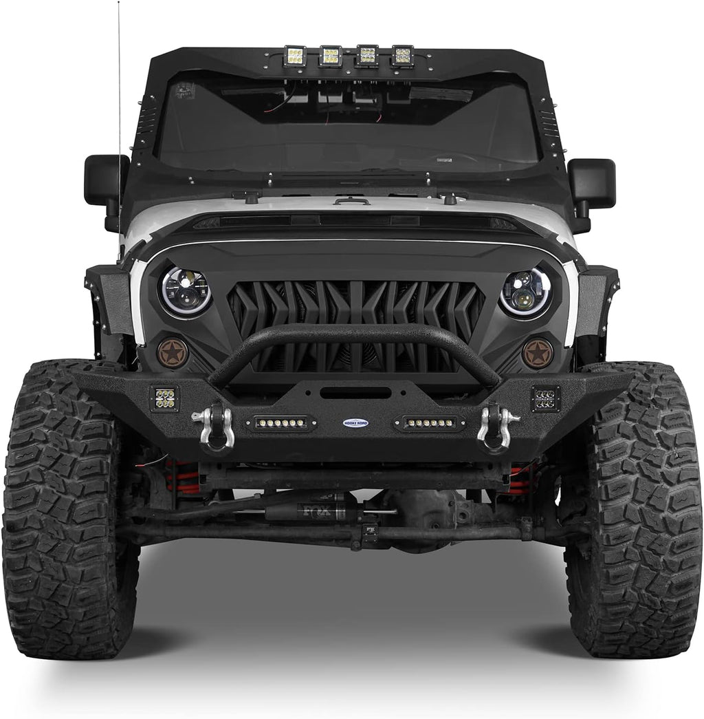 Rear Bumper with Spare Tire Carrier and Front Bumper Combo Q167156