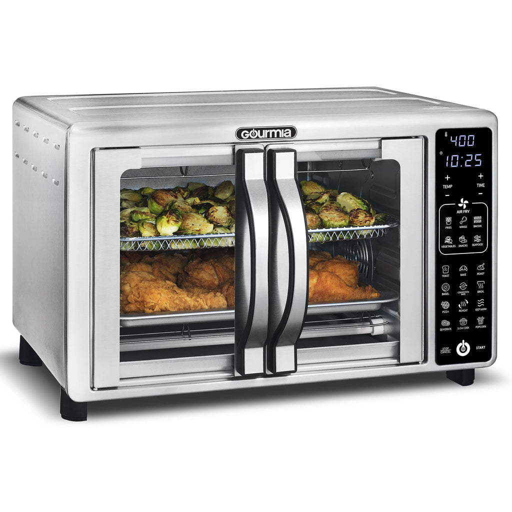 Stainless Steel Digital Air Fryer Toaster Oven, 6 Slice C894279