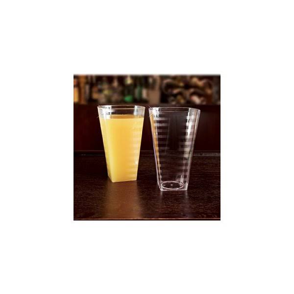 14 oz Square Clear Plastic Tumbler Pack of 168 Q228