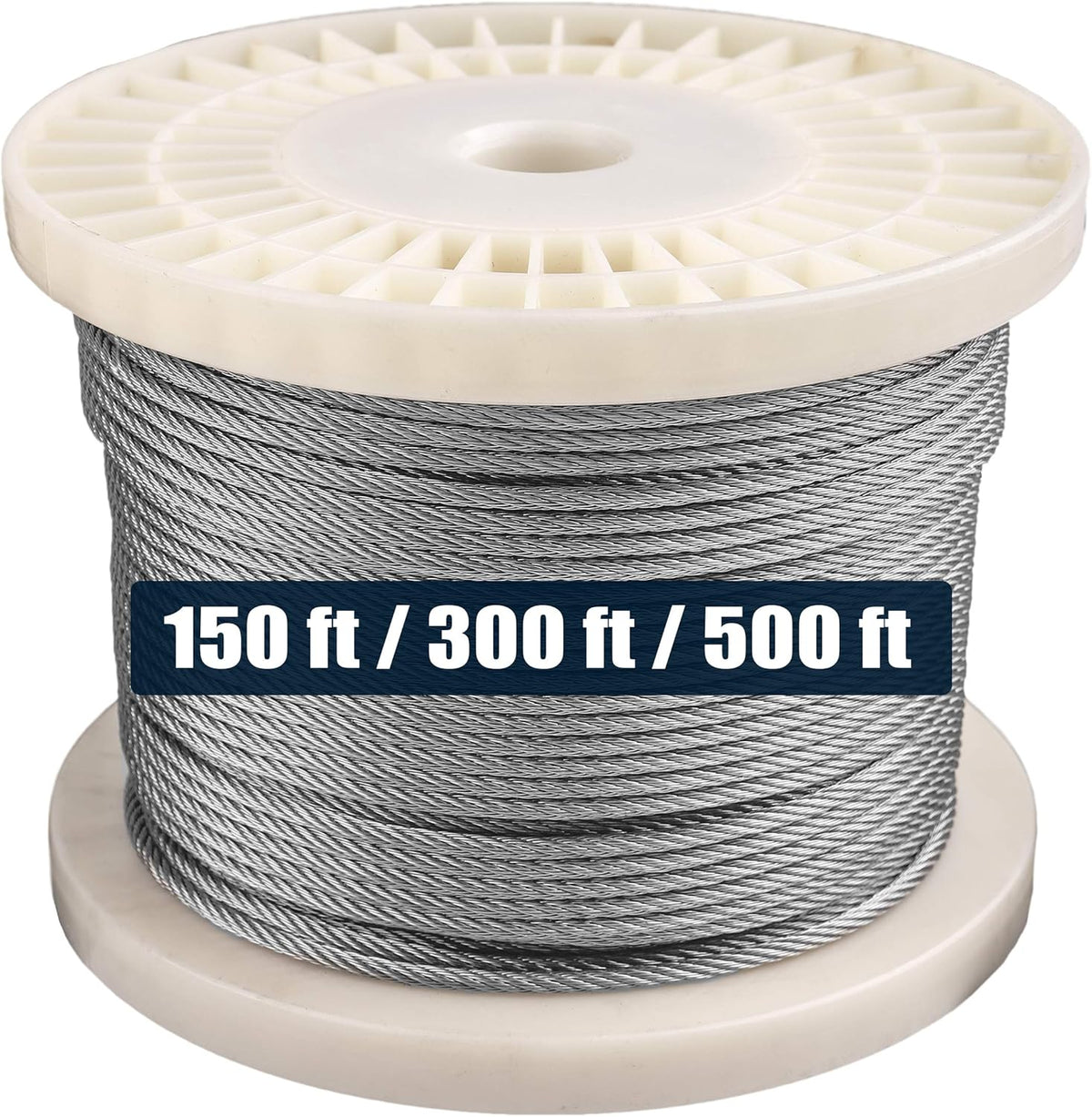 300 Feet 1/8 316 Stainless Steel Wire Rope Aircraft Cable 7x7 T40029