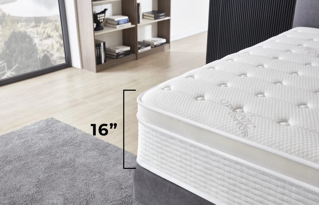16 Inch Cool Memory Foam Pocket Spring Hybrid Mattress Q5021