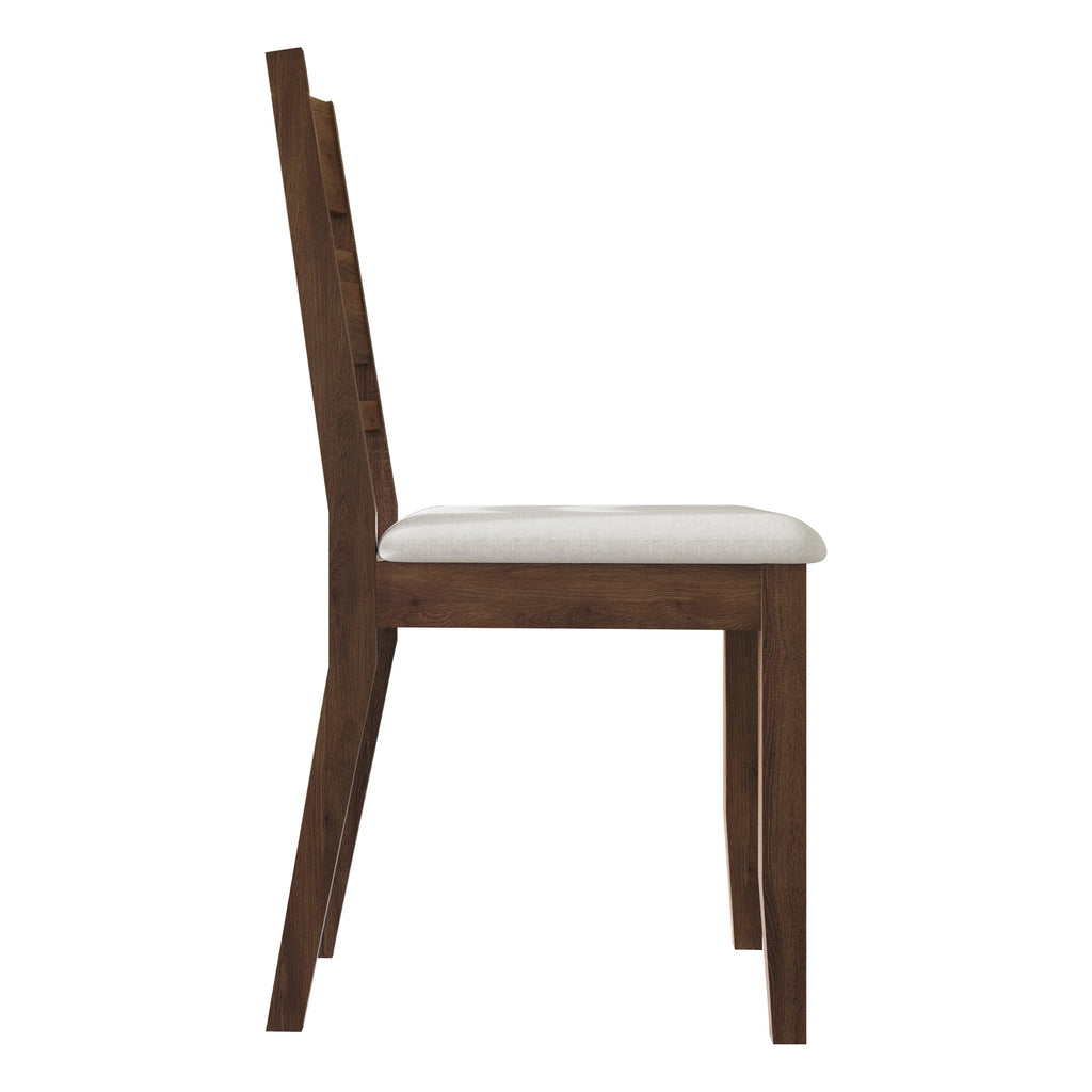 Vintage Style Wooden Dining Chair Set of 2 Brown F455