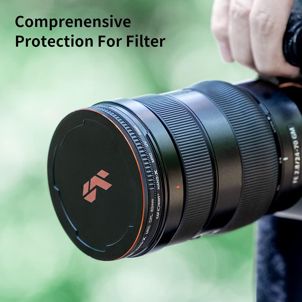 55mm Circular Polarizers Filter & MC UV Protection Filter Kit (2 pcs) with Lens Cap, 28 Multi-Layer Coatings D170011