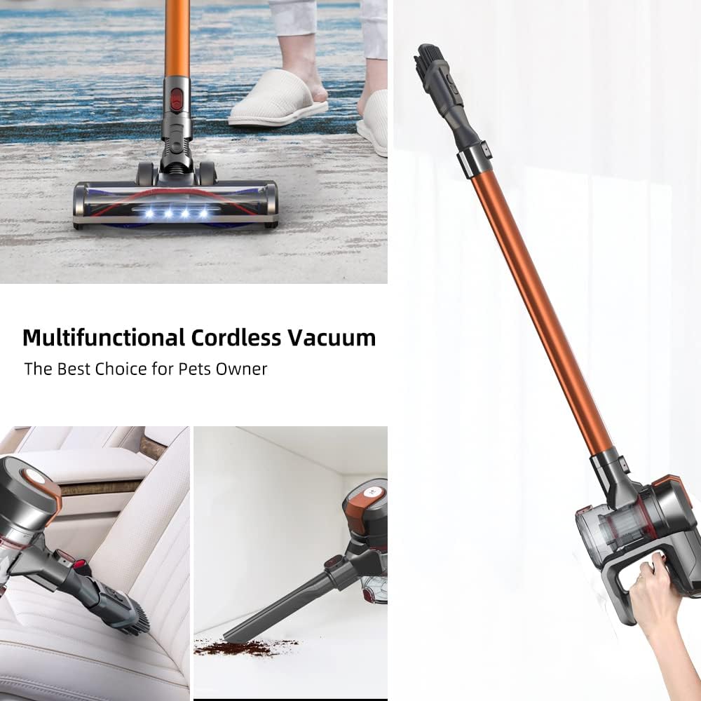 Cordless Stick Vacuum Cleaner 30KPa Lightweight Handheld Vacuum R277331
