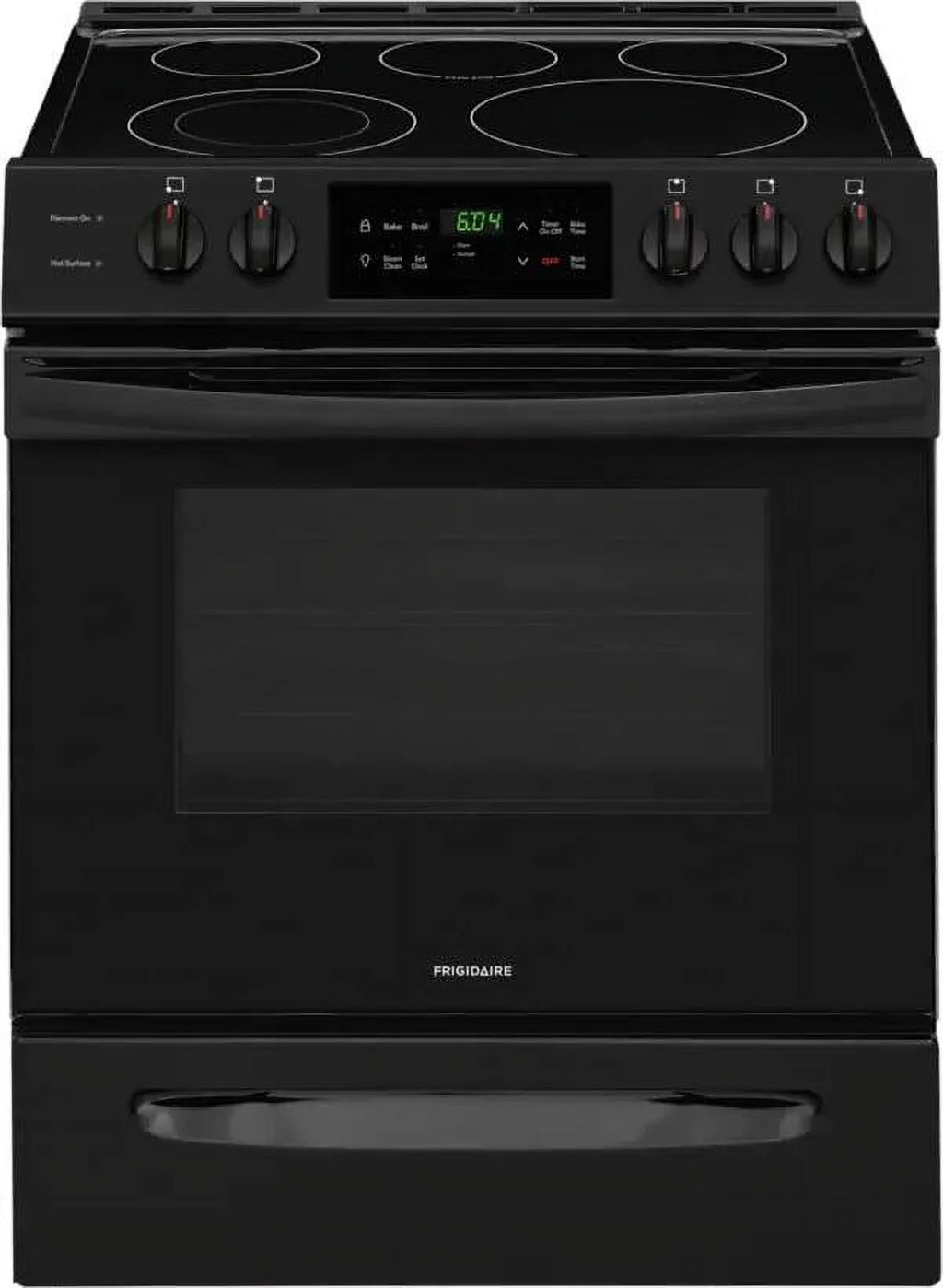 Black 30 in Freestanding Range with Self-Cleaning D65102