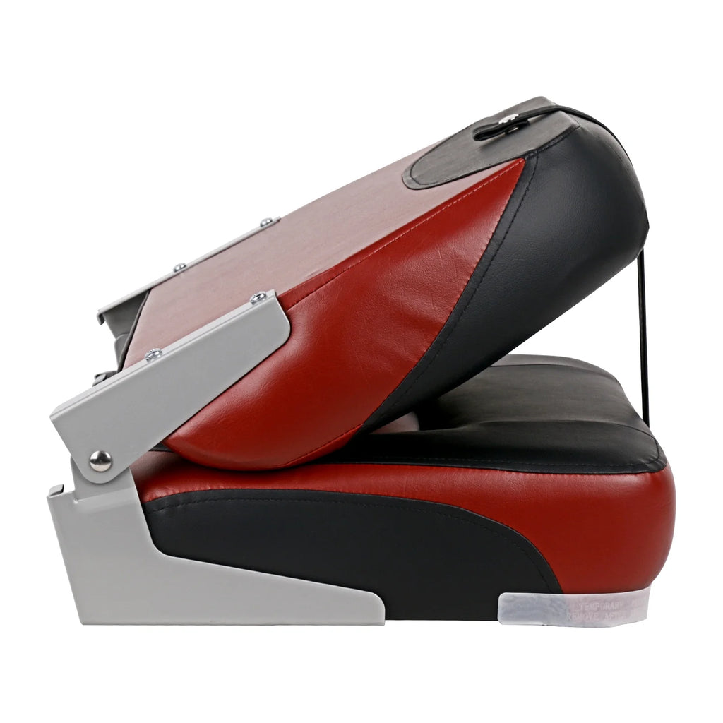 Black/Red Folding Fishing Boat Seat, Set of 2 T582