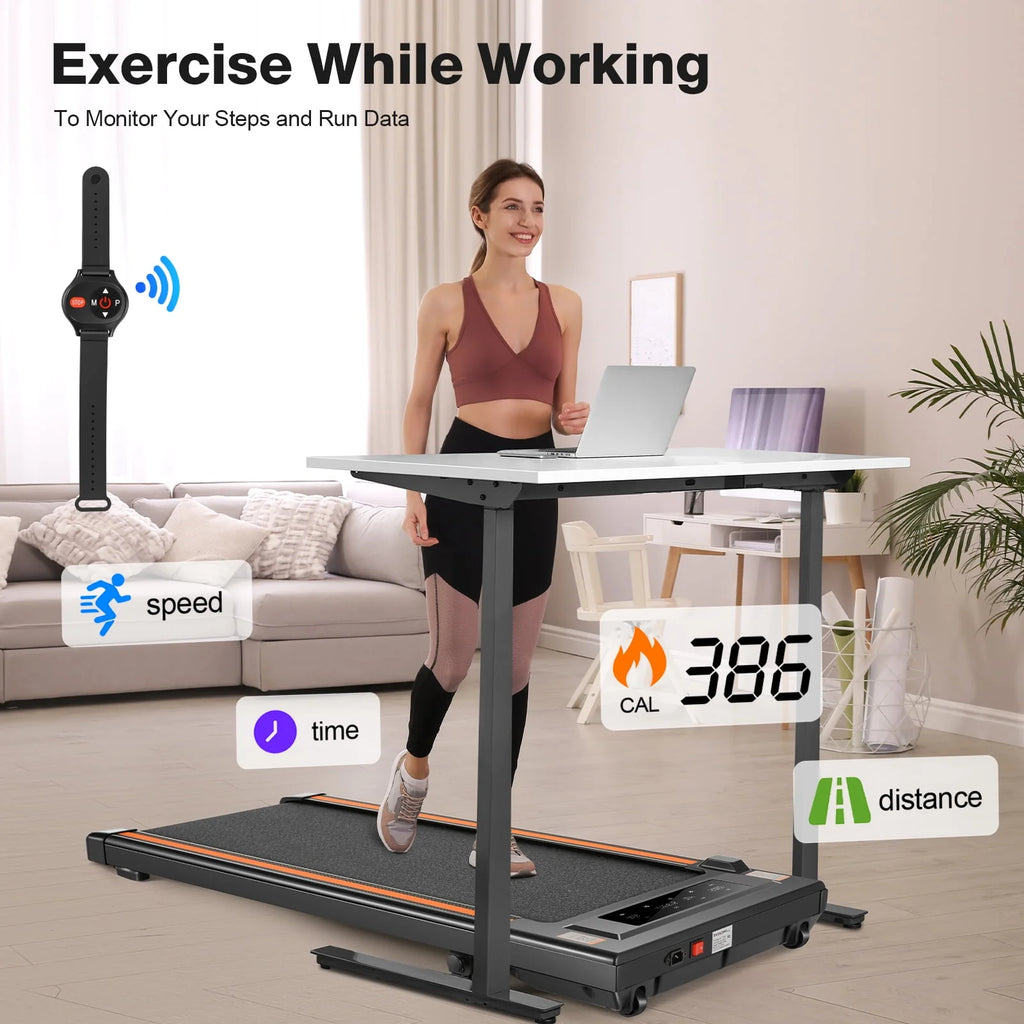 2.5HP Walking Pad Under Desk Treadmill with Remote Control B726