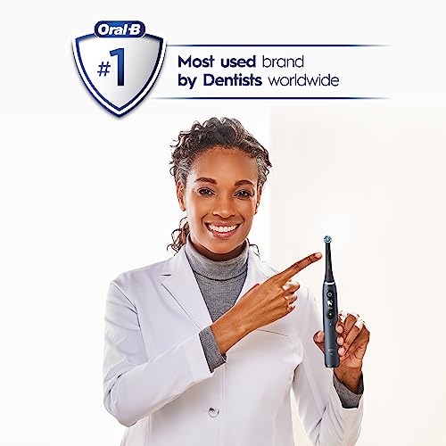 Black Rechargeable Electric Toothbrush with 5 Cleaning Settings, 2 Replacement Heads, and Travel Case E54925