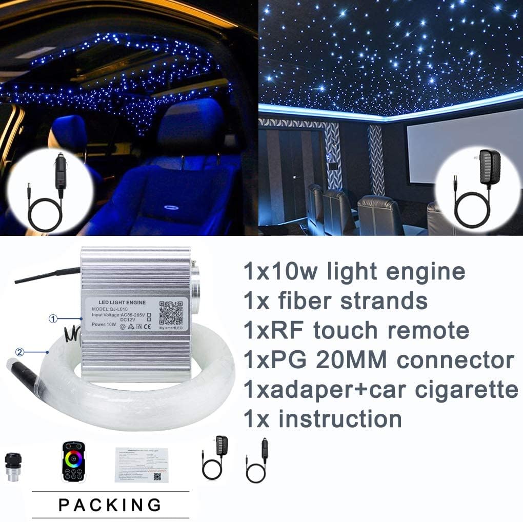 10w RGBW Fiber Optic Star Ceiling Lights Kit S26300