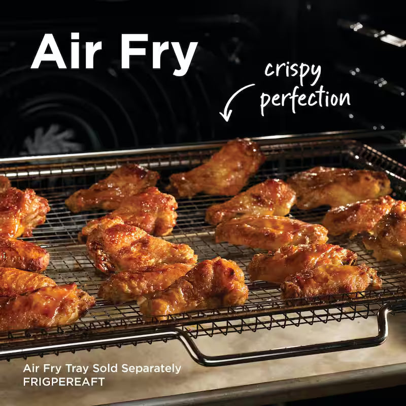 30 in. 5 Burner Freestanding Gas Range in Stainless Steel with True Convection and Air Fry H6275