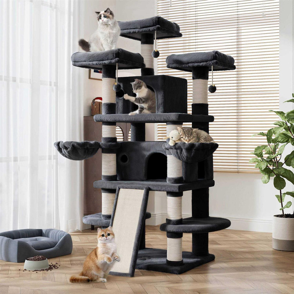 68 Inch Cat Tower with Scratching Posts T884550